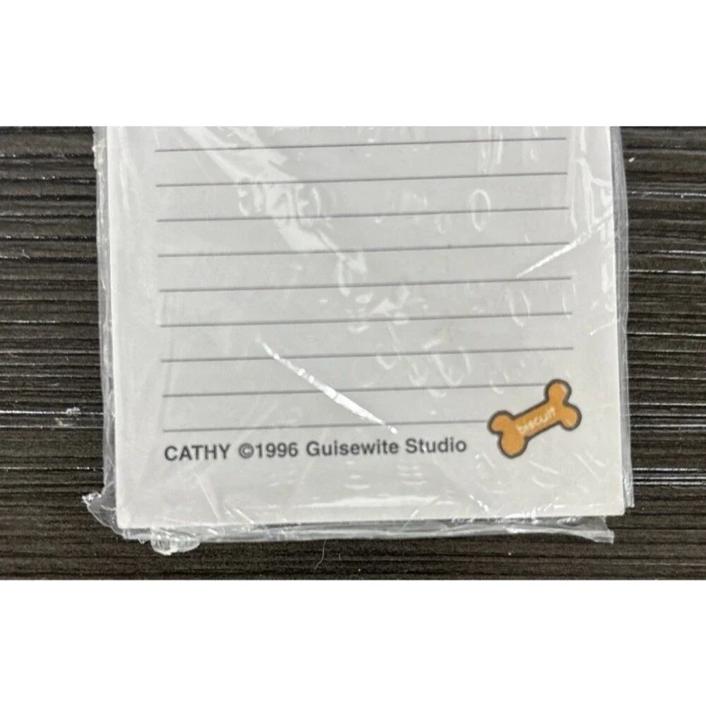 VNTG Cathy Cartoon Magnetic Shopping Pad GuisewIte Studio 1996 Sealed Code 91022